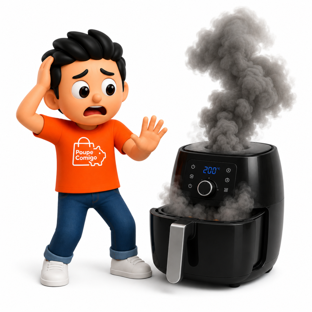 air-fryer-soltando-fumaca